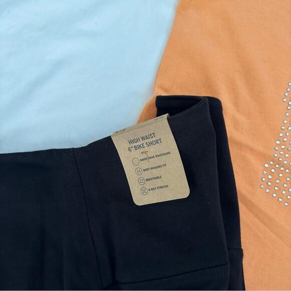 PINK Victoria’s Secret Bling Shirt and Bling Biker Shorts - Picture 4 of 5